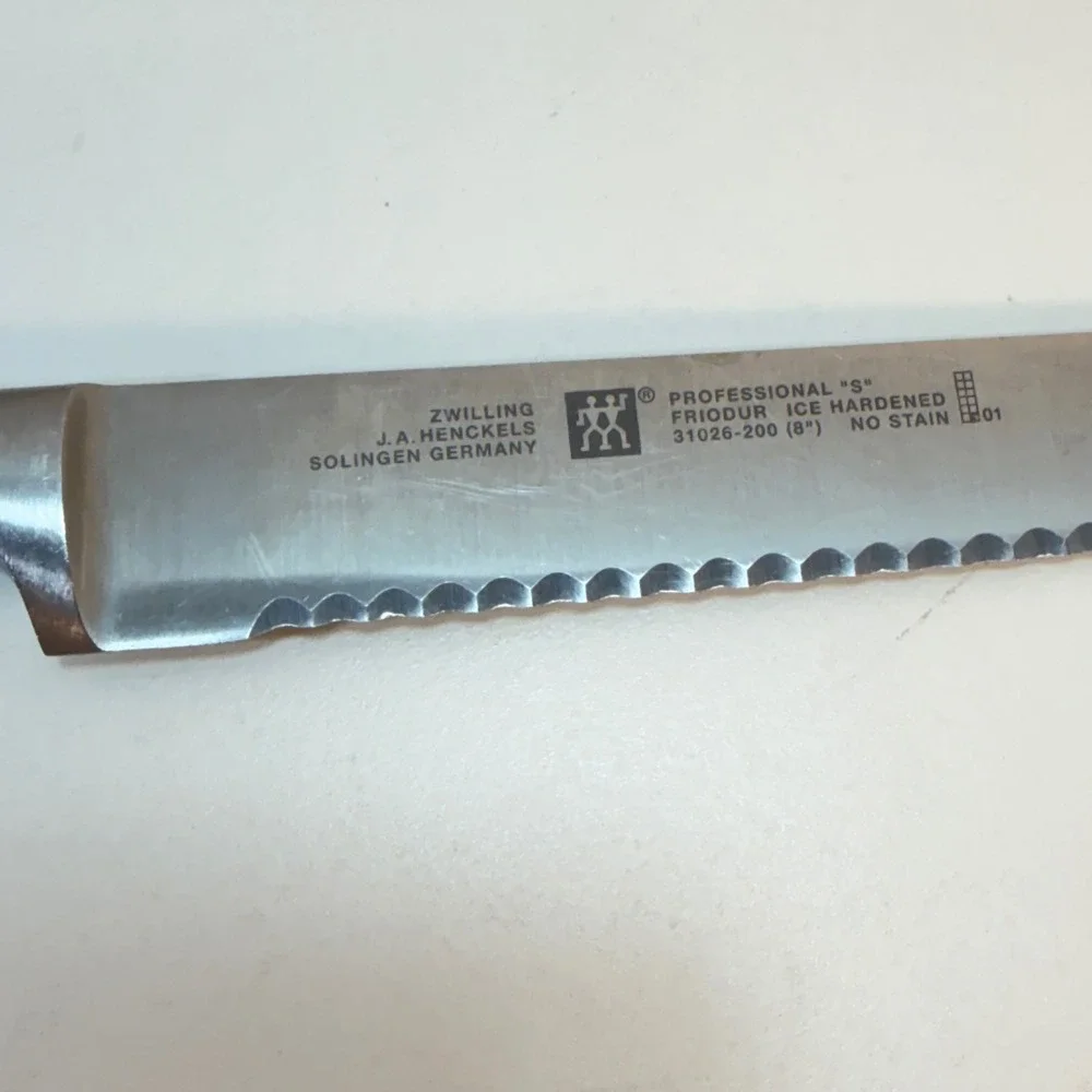 Zwilling JA Henckels Serrated Bread Knife 8 Inch Black Professional S 31026-200